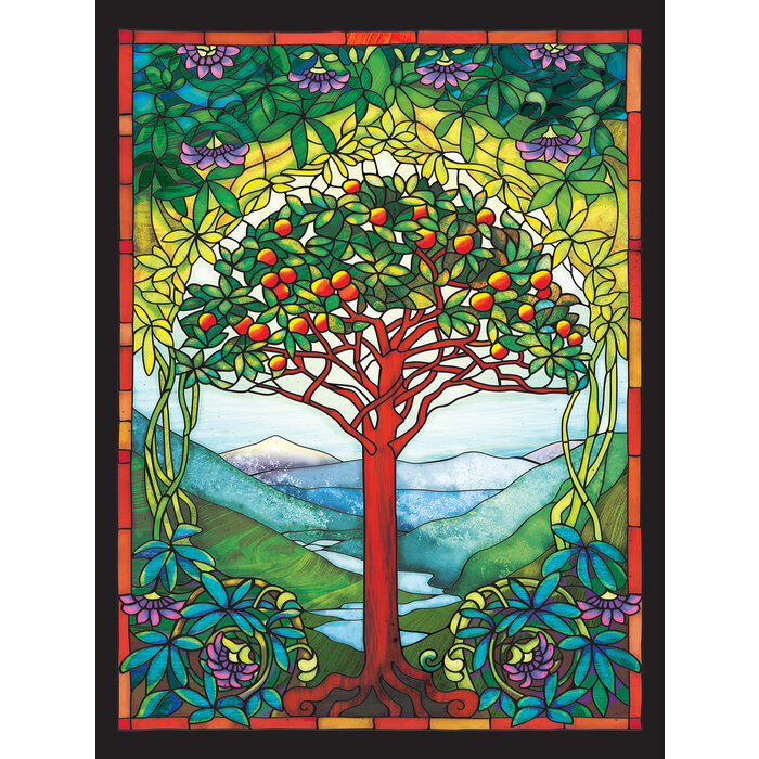 Cobble Hill Puzzles 275 pcs - Tree of Life Stained Glass (Easy Handling)