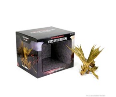 Wizkids/NECA LLC D&D Icons of the Realms: Adult Gold Dragon Premium Painted Miniature