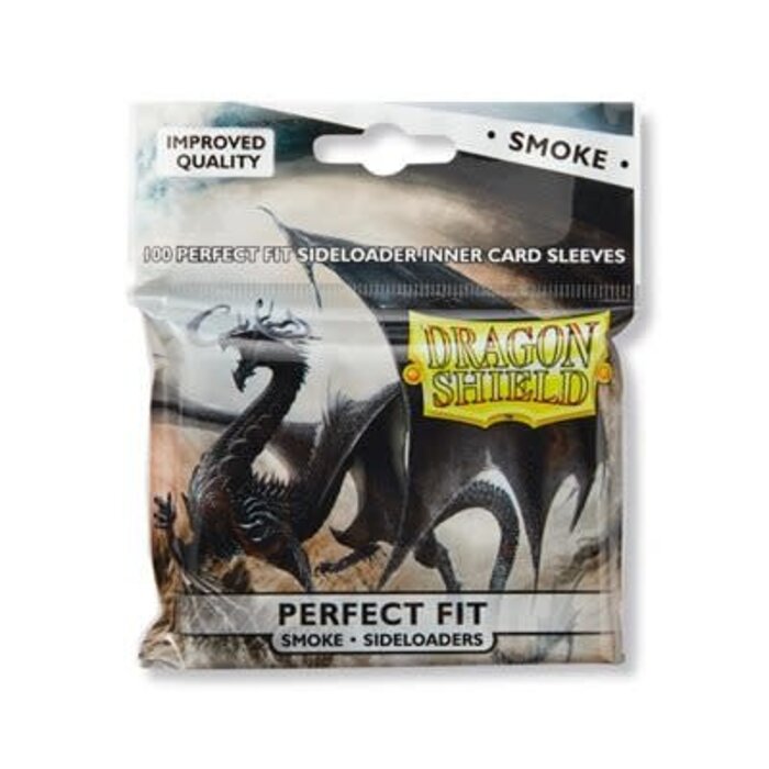 Arcane Tinmen Sleeves - 63x88mm - Dragon Shield - 100/pk - Perfect Fit - Smoke (Sideloaders)