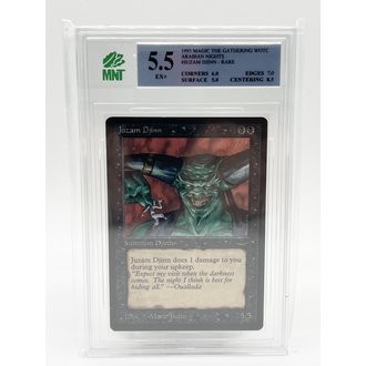 Wizards of the Coast Magic the Gathering Graded Singles - Juzam Djinn 1993 Arabian Nights 5.5 EX+ Wizards of the Coast Magic the Gathering Graded Singles - Juzam Djinn 1993 Arabian Nights 5.5 EX+