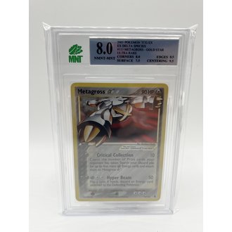 The Pokemon Company International Pokemon Graded Singles - Metagross Gold Star 2005 EX Delta Species 8.0 NMNT-MNT The Pokemon Company International Pokemon Graded Singles - Metagross Gold Star 2005 EX Delta Species 8.0 NMNT-MNT