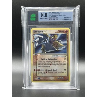 The Pokemon Company International Pokemon Graded Singles - Groudon Gold Star 2005 EX Delta Species 8.0 NMNT-MNT+ The Pokemon Company International Pokemon Graded Singles - Groudon Gold Star 2005 EX Delta Species 8.0 NMNT-MNT+
