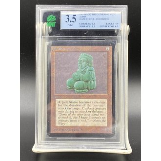 Wizards of the Coast Magic the Gathering Graded Singles - Jade Statue 1993 Alpha 3.5 VG+ Wizards of the Coast Magic the Gathering Graded Singles - Jade Statue 1993 Alpha 3.5 VG+
