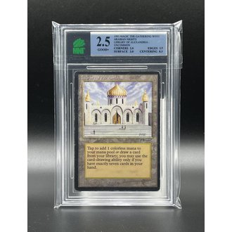 Wizards of the Coast Magic the Gathering Graded Singles - Library of Alexandria 1993 Arabian Nights 2.5 Good+ Wizards of the Coast Magic the Gathering Graded Singles - Library of Alexandria 1993 Arabian Nights 2.5 Good+