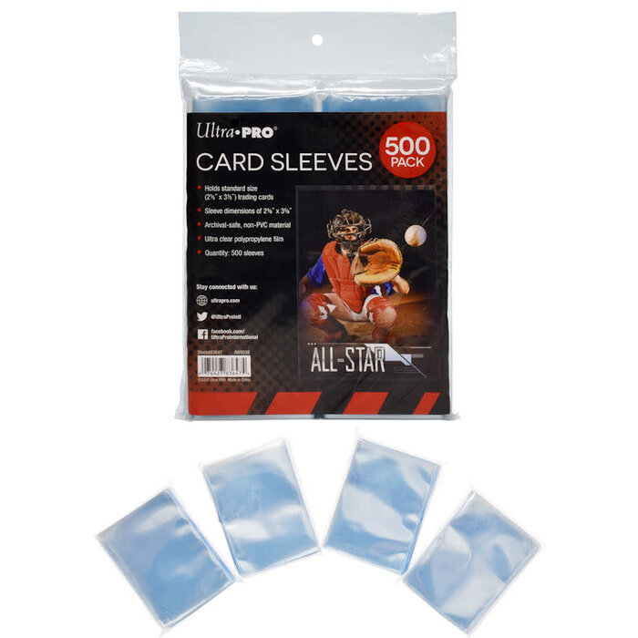 Ultra Pro Sleeves - 2 5/8" x 3 5/8" - Ultra-Pro - 500/pk (Penny Sleeves, Standard CCG)