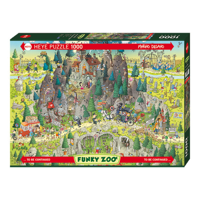 Heye Puzzles 1000 pcs - Funky Zoo: Transylvanian Habitat (Degano)