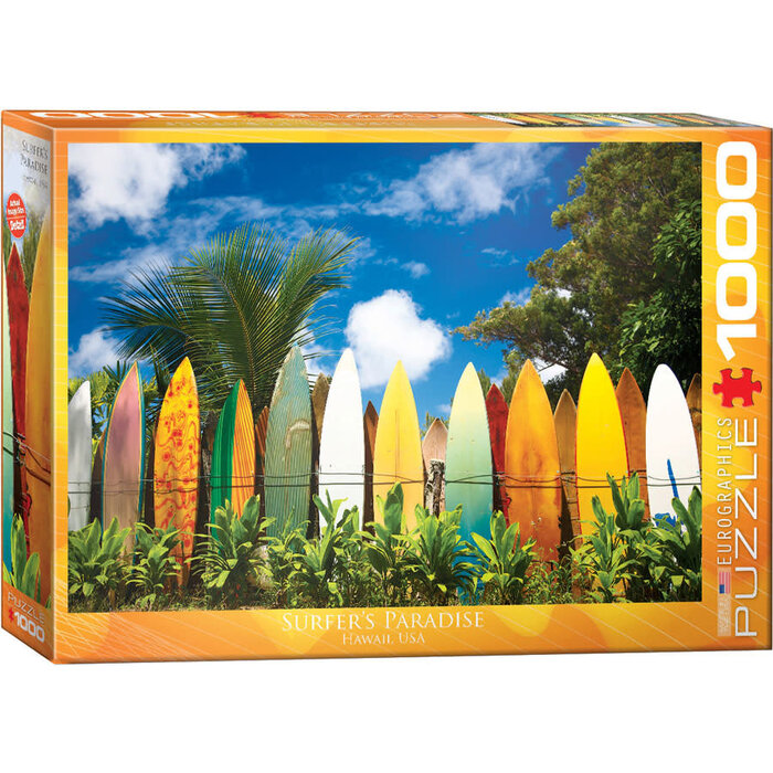 Eurographics 1000 pcs - Surfer's Paradise, Hawaii