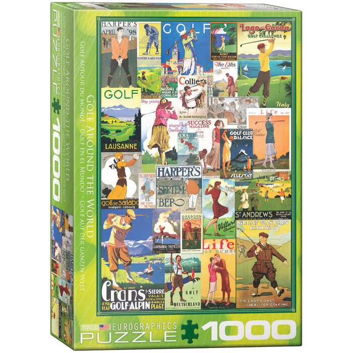 Eurographics 1000 pcs - Golf Around the World