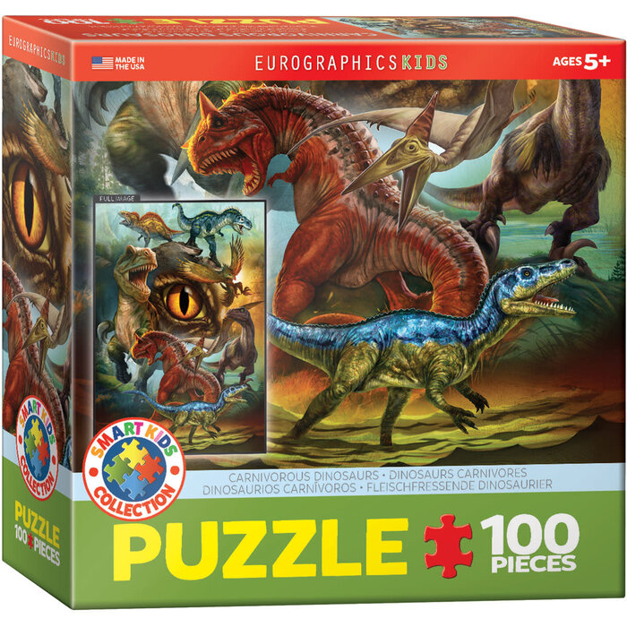 Eurographics 100 pcs - Carnivorous Dinosaurs