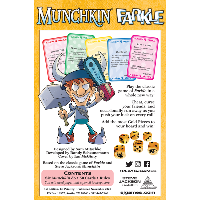 Steve Jackson Games Munchkin Farkle