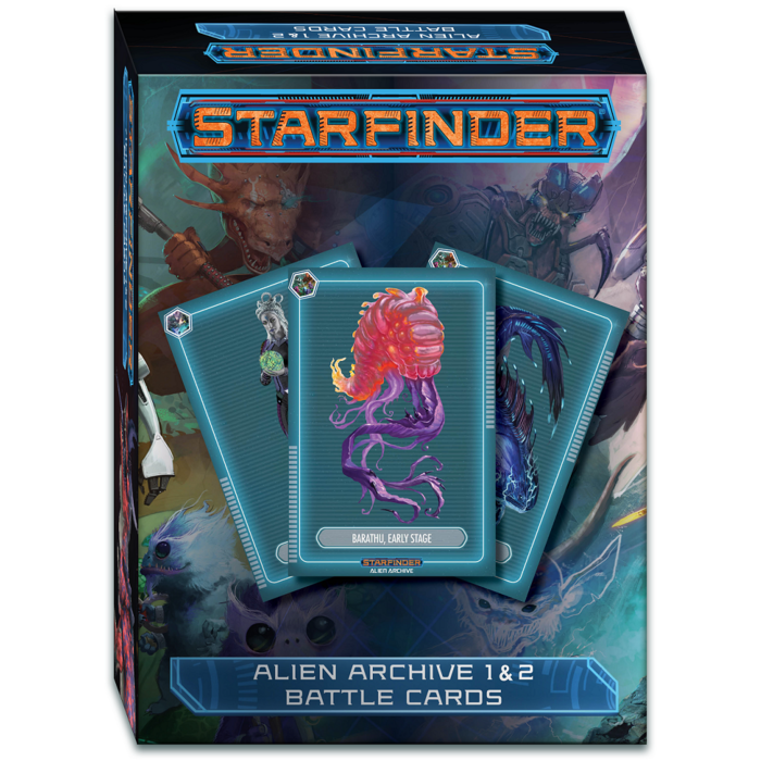 Paizo Publishing Starfinder RPG: Alien Archive 1 & 2 Battle Cards