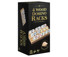 Cardinal Games Wooden Domino Racks 4/pk