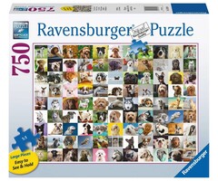Ravensburger 750 pcs - 99 Lovable Dogs (Large Piece Format)