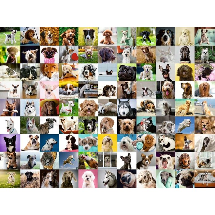Ravensburger 750 pcs - 99 Lovable Dogs (Large Piece Format)