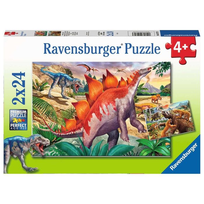 Ravensburger 2x24 pcs - Jurassic Wildlife