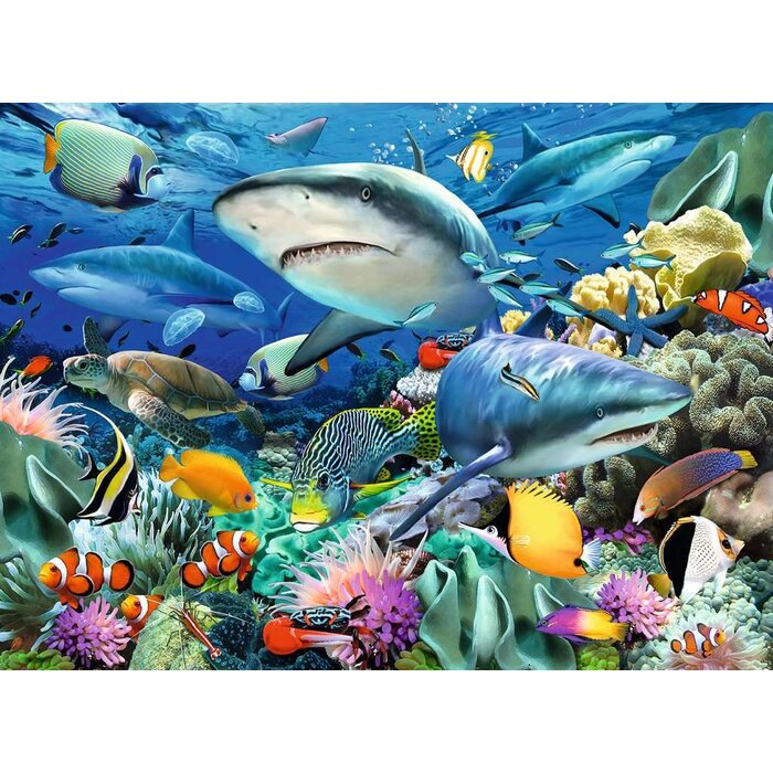 Ravensburger 100 pcs - Shark Reef (XXL)
