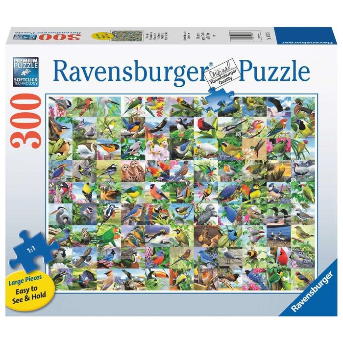 Ravensburger 300 pcs - 99 Delightful Birds (Large Piece Format)