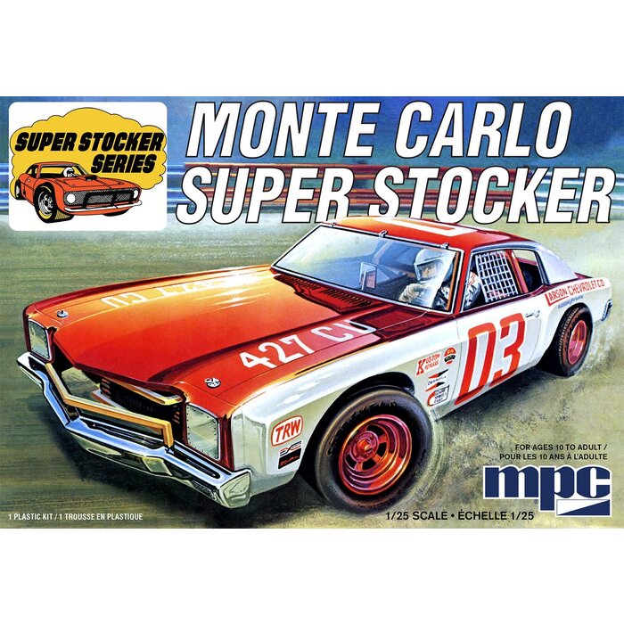 MPC Models 1971 Monte Carlo Super Stocker - 1:25 Scale Model Kit