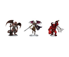 Wizkids/NECA LLC D&D Icons of the Realms: Archdevils Hutjin, Moloch, Titivilus Premium Painted Miniature Set