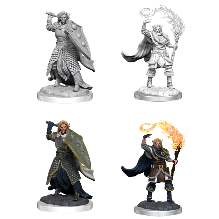 Wizkids/NECA LLC Nolzur's Marvelous Miniatures: Elf Cleric Male