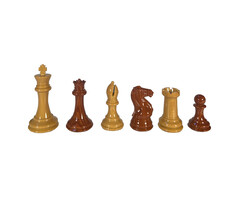 Wood Expressions Chess Pieces - Staunton Faux Wood Grain/Spruce-Tek (4.125" King)
