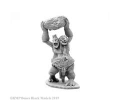 Reaper Miniatures Bones Black: Two-Headed Troll
