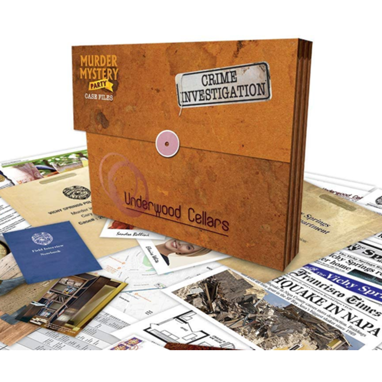 Murder Mystery Party Case Files: Underwood Cellars - Boardgames