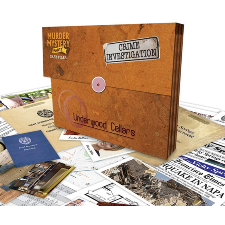 University Games Murder Mystery Party Case Files Puzzles - Murder