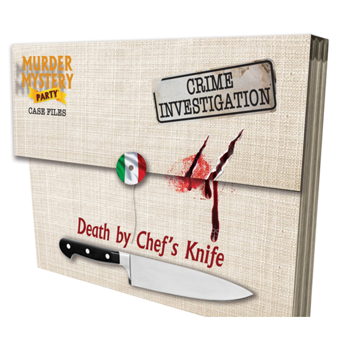 University Games Murder Mystery Party Case Files: Death by Chef's Knife