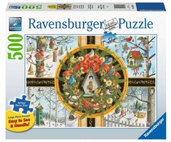 Ravensburger 500 pcs - Christmas Songbirds (Easy Handling)