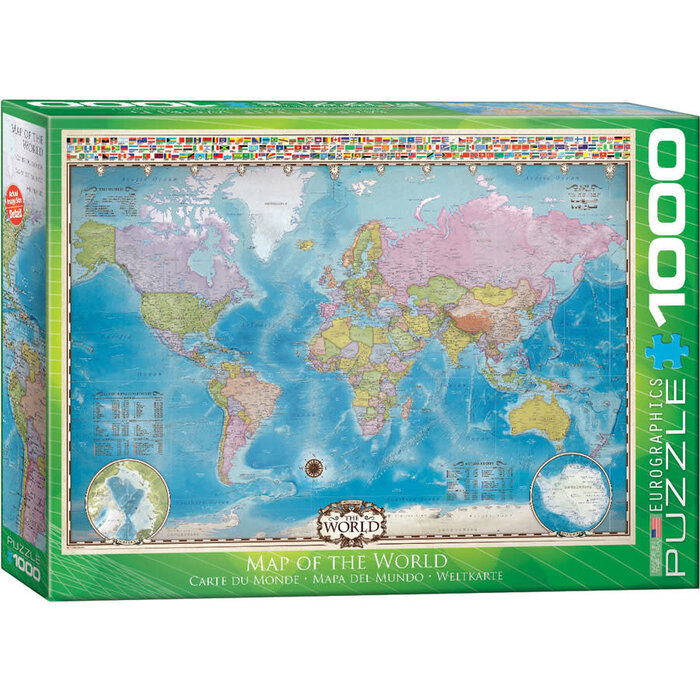 Eurographics 1000 pcs - Map of the World