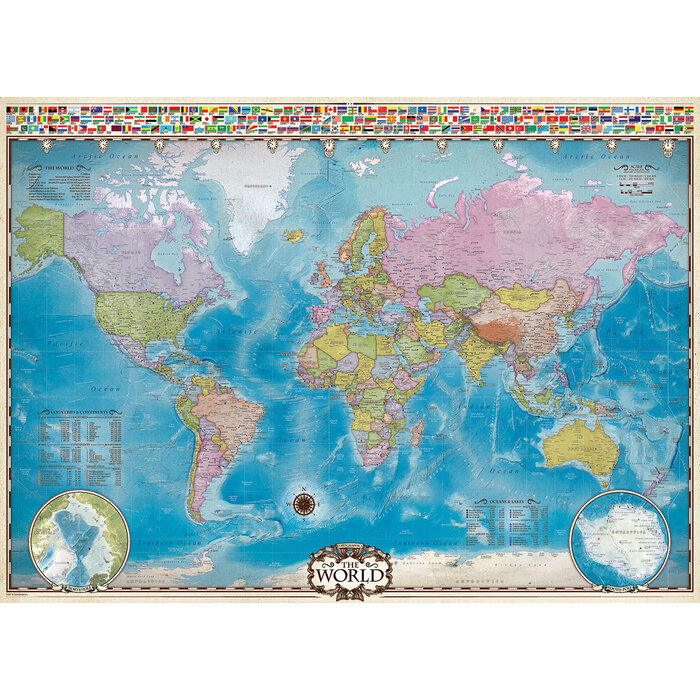 Eurographics 1000 pcs - Map of the World