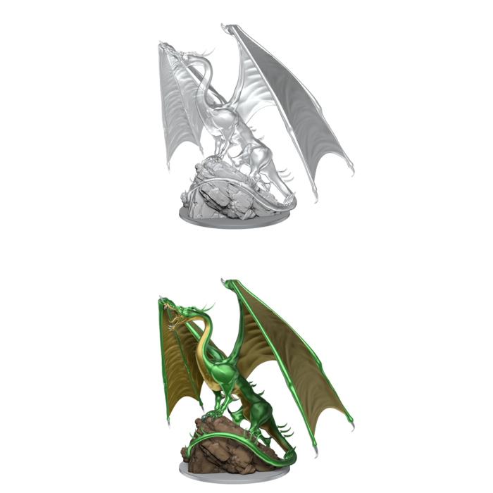 Wizkids/NECA LLC Nolzur's Marvelous Miniatures: Young Emerald Dragon