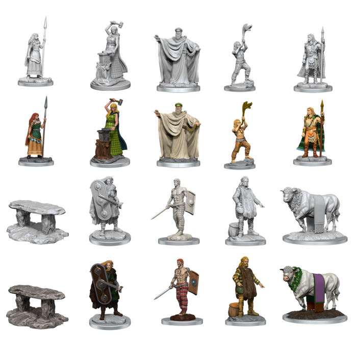 Wizkids/NECA LLC Pathfinder Deep Cuts Miniatures: Brigante Celts