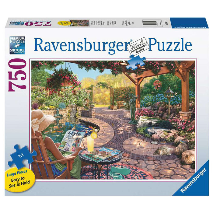 Ravensburger 750 pcs - Cozy Backyard Bliss (Large Piece Format)