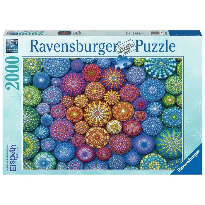 Ravensburger 2000 pcs - Radiating Rainbow Mandalas
