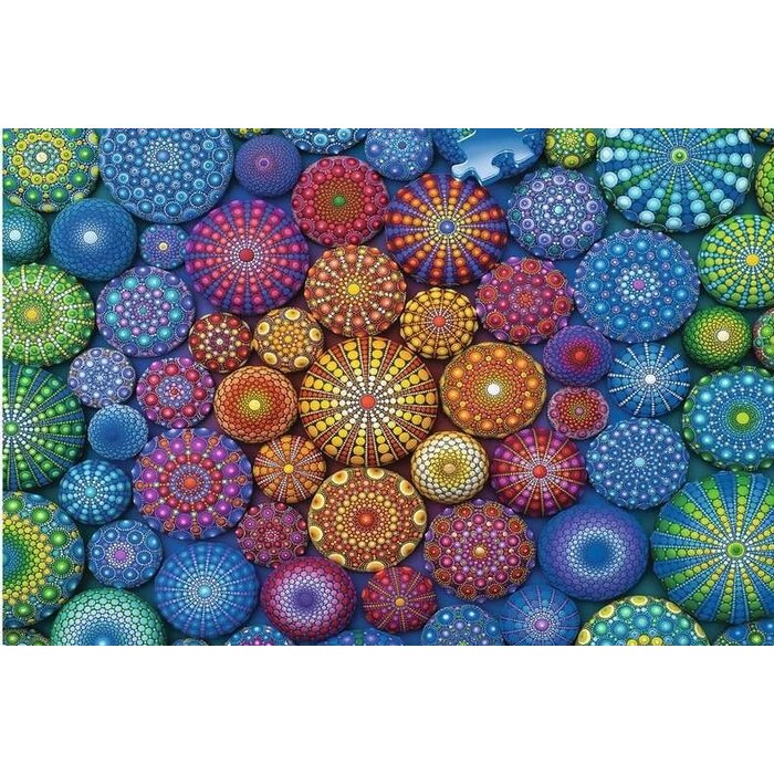 Ravensburger 2000 pcs - Radiating Rainbow Mandalas