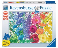Ravensburger 300 pcs - Floral Rainbow (Large Piece Format)