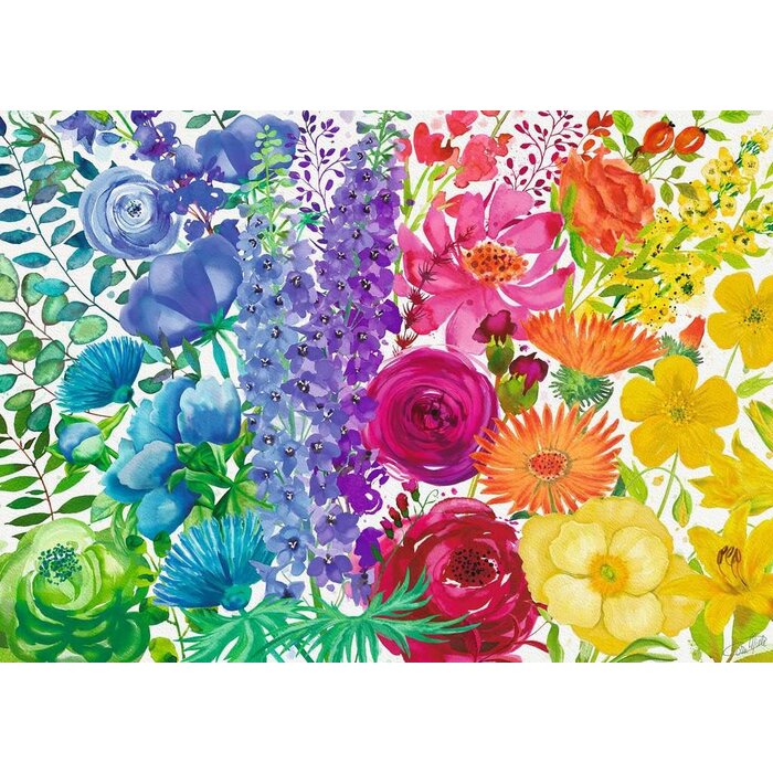 Ravensburger 300 pcs - Floral Rainbow (Large Piece Format)