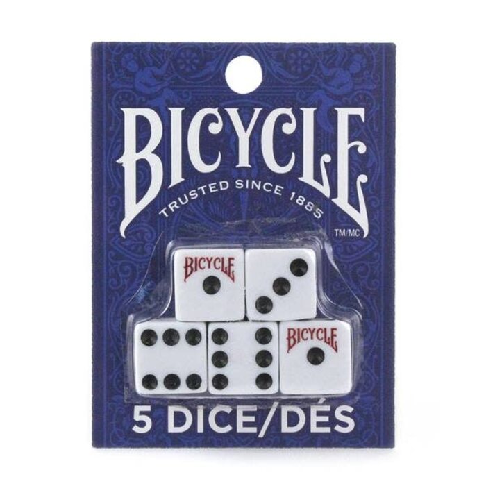 Bicycle 16 mm Dice (5 Pack) - Bicycle: 6 Sided Spot Carded