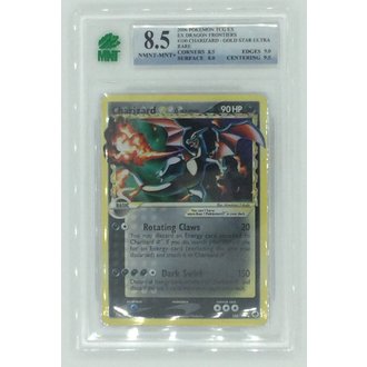 The Pokemon Company International Pokemon Graded Singles - #100 Charizard - Gold Star Ultra Rare (2006 EX Dragon Frontiers) - 8.5 NMNT MNT+ The Pokemon Company International Pokemon Graded Singles - #100 Charizard - Gold Star Ultra Rare (2006 EX Dragon Frontiers) - 8.5 NMNT MNT+