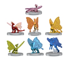 Wizkids/NECA LLC D&D Icons of the Realms: Pride of Faerie Dragons Premium Painted Miniatures