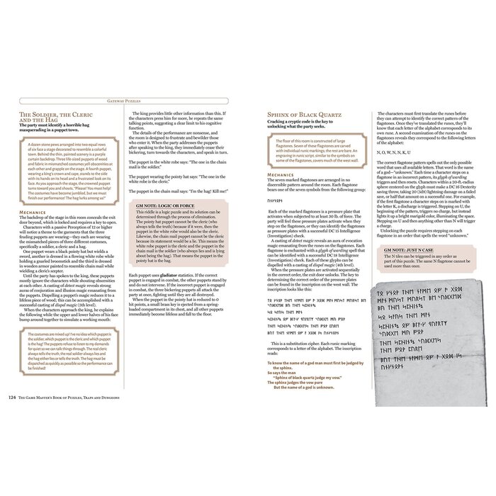 Osprey Games The Game Master's Book of Traps, Puzzles, and Dungeons