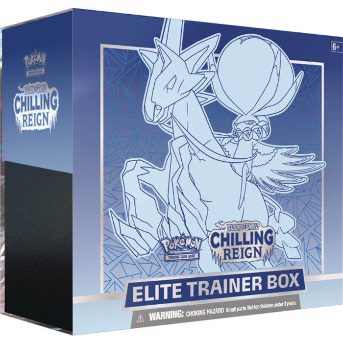 The Pokemon Company International Pokemon TCG - Sword & Shield: Chilling Reign Elite Trainer Box Ice Rider Calyrex (Blue)
