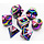 7-Piece Metal RPG Dice Set: Pride Collection
