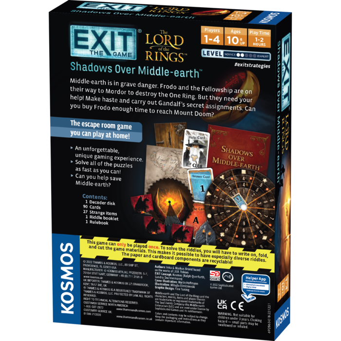 Thames and Kosmos Exit: Lord of the Rings - Shadows Over Middle-Earth