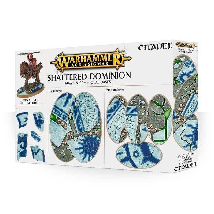 Games Workshop Warhammer Age of Sigmar: Shattered Dominion 60 & 90mm Oval Bases