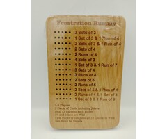 Unique Wood Products Wooden Frustration Rummy Board - Deluxe/Travel Version