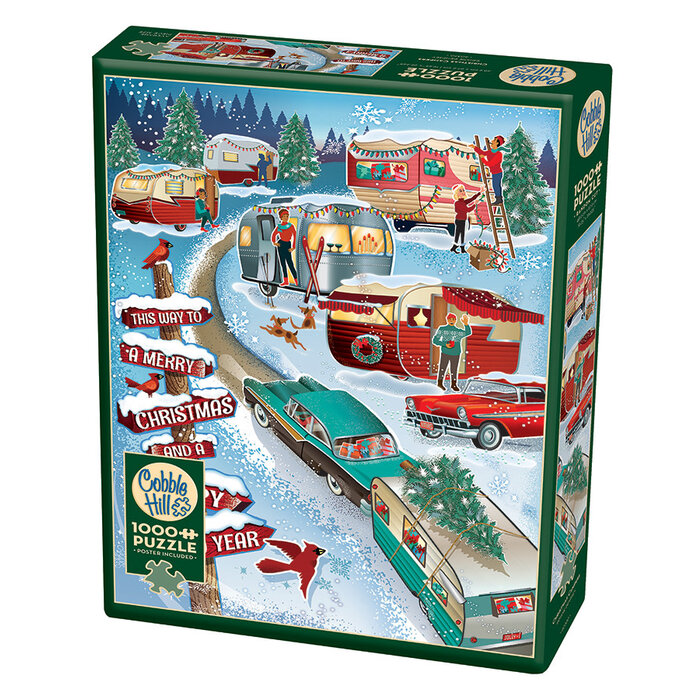 Cobble Hill Puzzles 1000 pcs - Christmas Campers