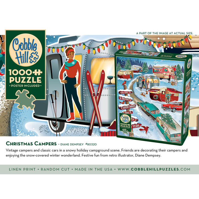Cobble Hill Puzzles 1000 pcs - Christmas Campers